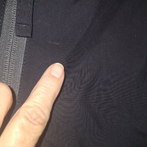 Abercrombie Mens Hooded Lined Cloth Jacket Size Small Black Hook & Latch Sleeves - Picture 5 of 15